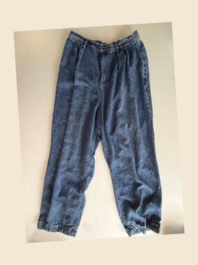 Free People We The Free Esme Pull On Denim Trouser Jeans Blue Size L